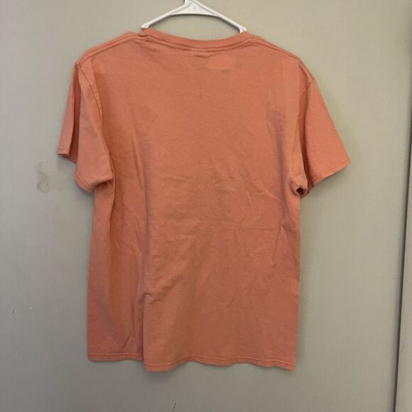 Girl Power Coral Pink USA Patriot America T Shirt M Women's Delta Pro Weight - Picture 8 of 8